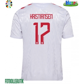 Danmark Victor Kristiansen #17 Bortatröja EM 2024 Kortärmad